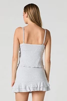 Camisole fluide en tricot de pointelle