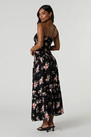 Floral Smocked Maxi Skirt