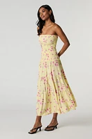 Floral Smocked Maxi Skirt