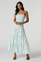 Floral Smocked Maxi Skirt
