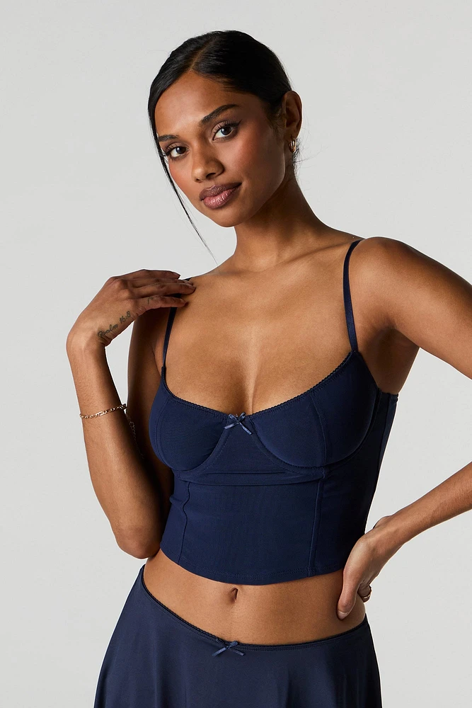 Débardeur-bustier en filet