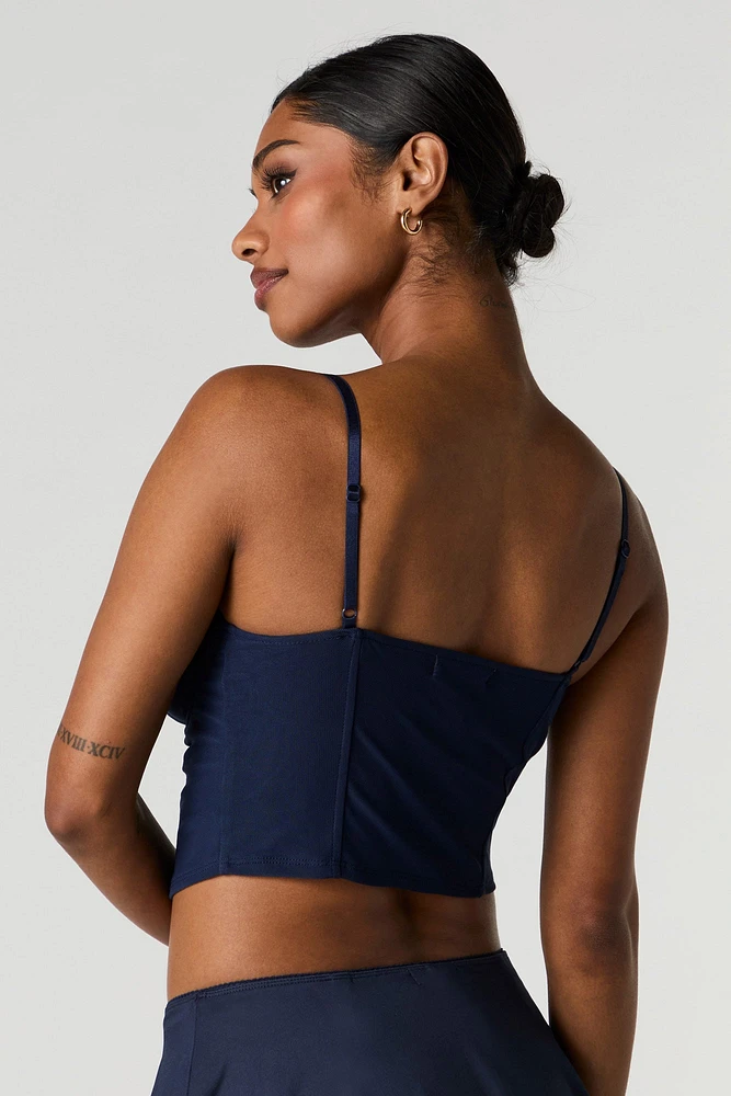 Débardeur-bustier en filet