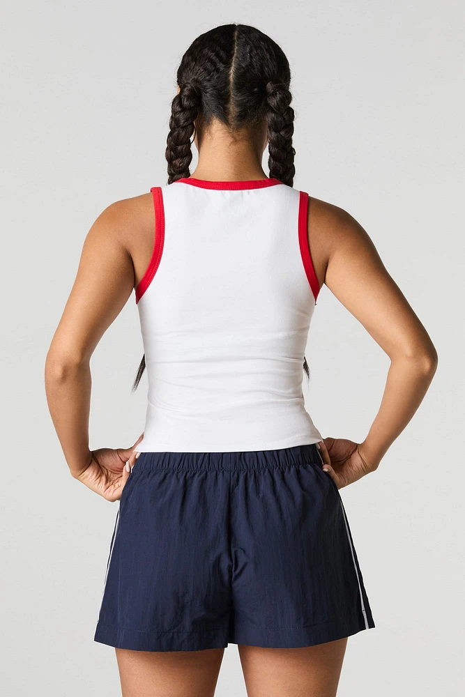Short en nylon à taille coulissante