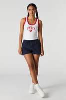 Short en nylon à taille coulissante