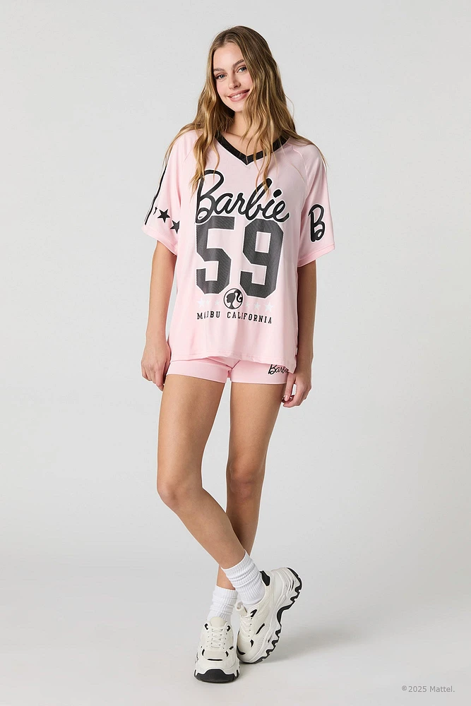 Jersey profilé à imprimé Barbie