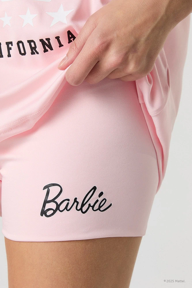 Short profilé à imprimé Barbie