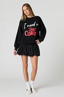 I Need Diet Coke Graphic Fleece Sweatshirt