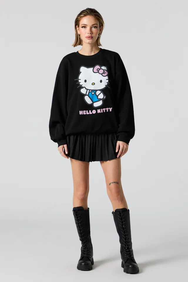 Girls Hello Kitty Love Graphic Oversized Sweatshirt – Urban Planet