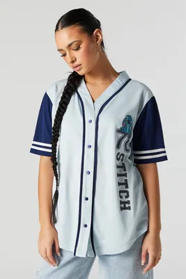 Stitch Graphic Baseball Jersey