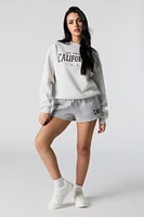 Cali Chenille Embroidered Fleece Short