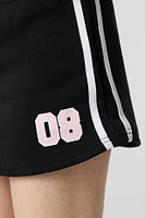 Jupe-short en molleton imprimé