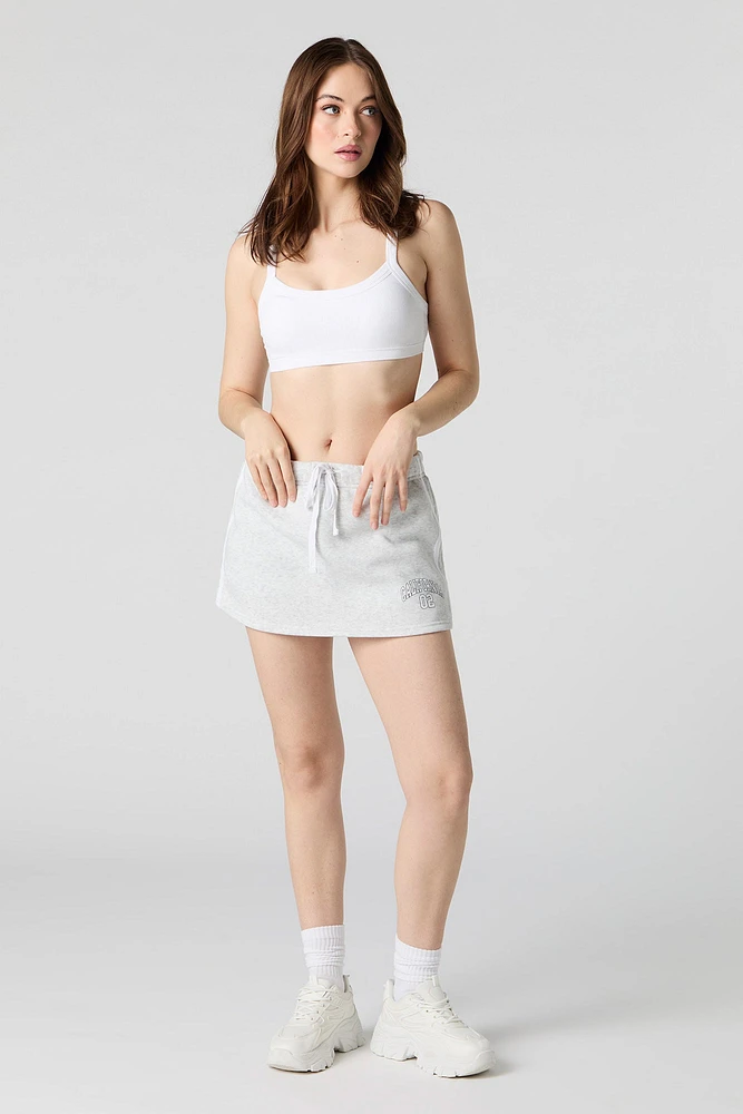 Graphic Fleece Skort