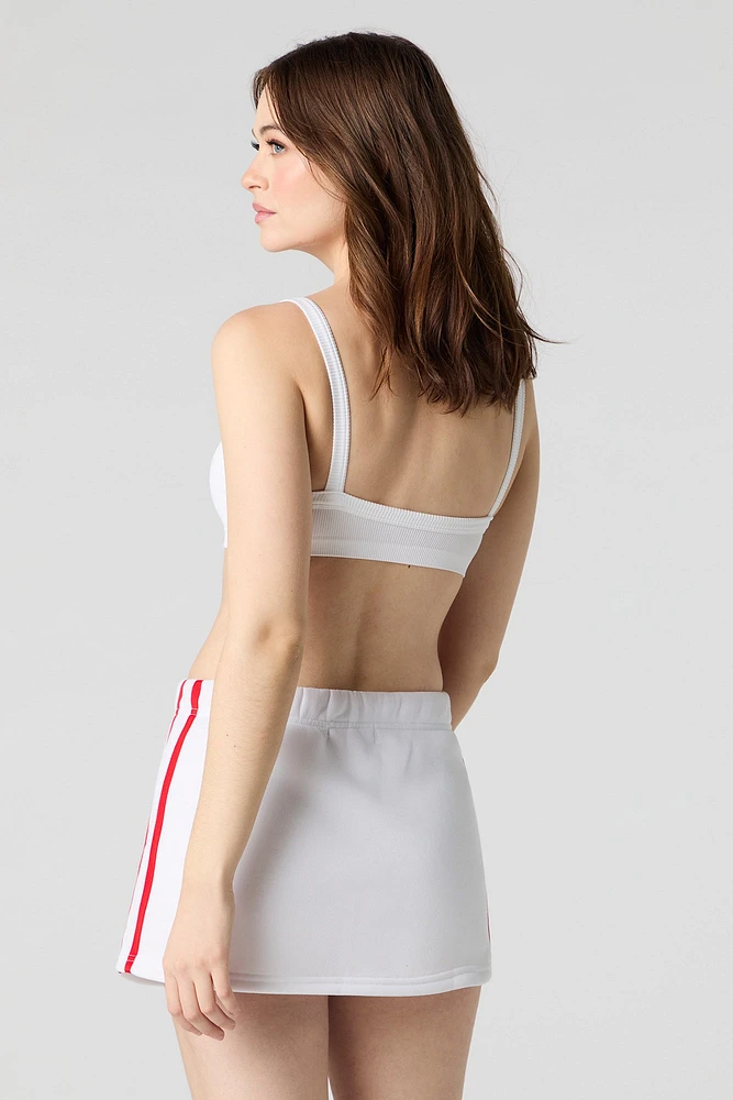 Graphic Fleece Skort
