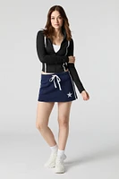 Graphic Fleece Skort