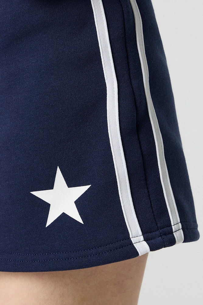 Graphic Fleece Skort