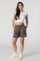 Miami Embroidered Fleece Short