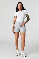 Short cargo en molleton