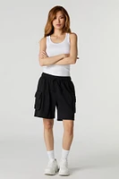 Fleece Cargo Boyfriend Short