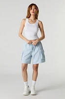 Fleece Cargo Boyfriend Short