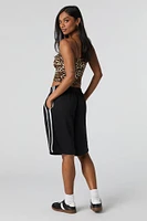 Fleece Side Striped Boyfriend Short