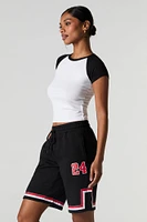 Graphic Fleece Boyfriend Short