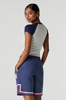 Graphic Fleece Boyfriend Short