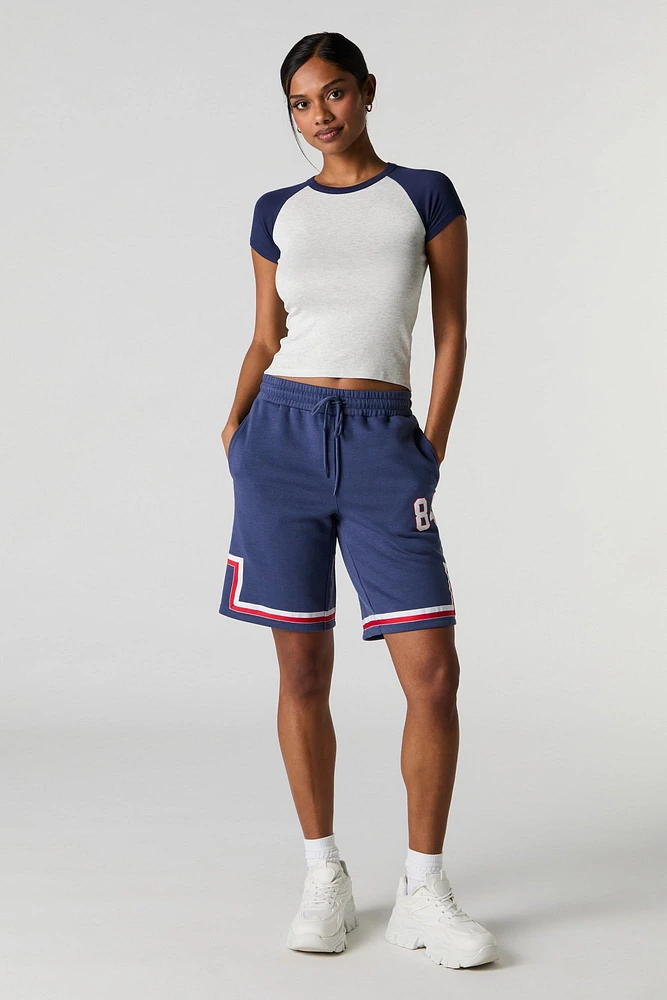 Graphic Fleece Boyfriend Short