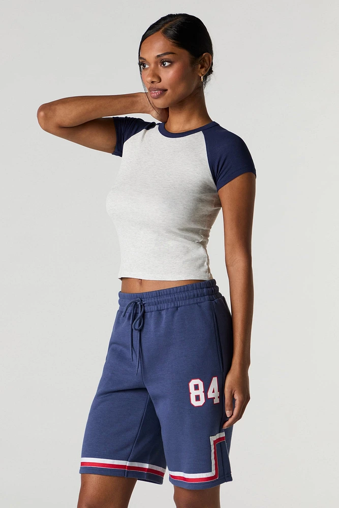 Graphic Fleece Boyfriend Short