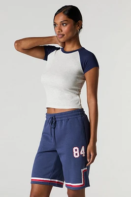 Graphic Fleece Boyfriend Short