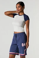 Graphic Fleece Boyfriend Short