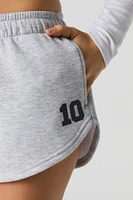 Graphic Fleece Dolphin Short