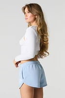 Graphic Fleece Dolphin Short