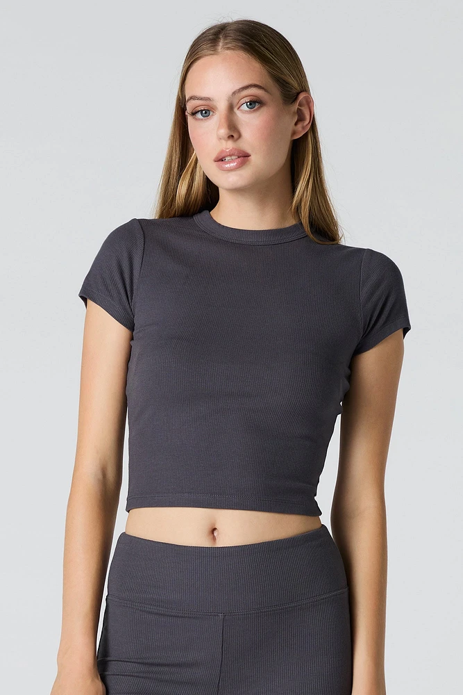 Active Ribbed T-Shirt
