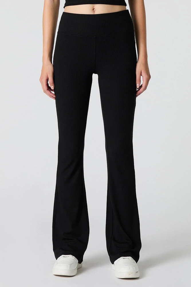 Active Ribbed Flare Pant