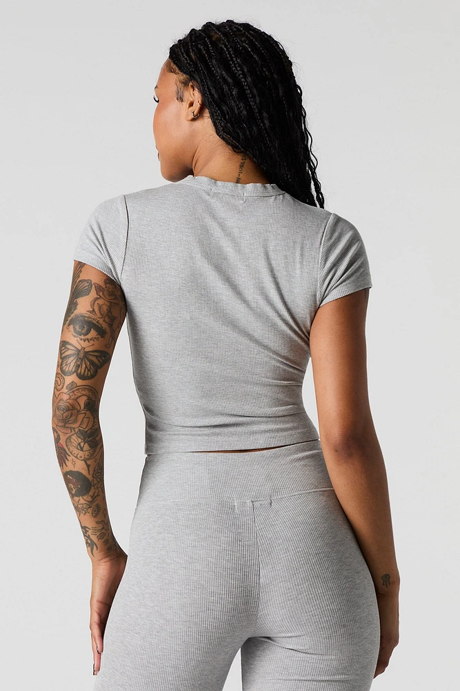 Active Soft Ribbed T-Shirt
