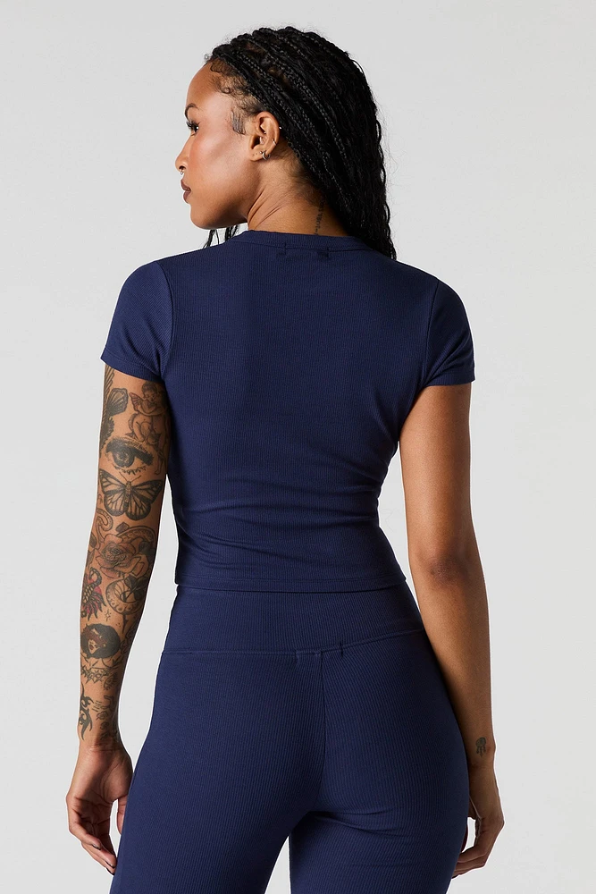 Active Soft Ribbed T-Shirt