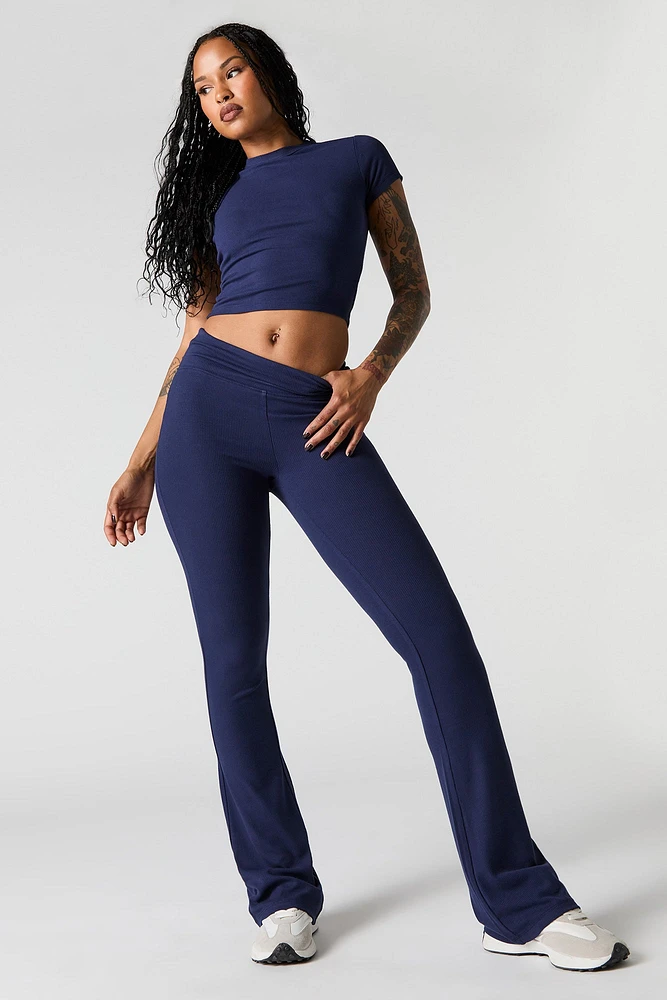 Pantalon Active doux à jambe évasée