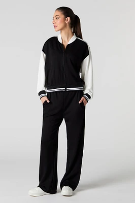 Colourblock Varsity Wide Leg Sweatpant