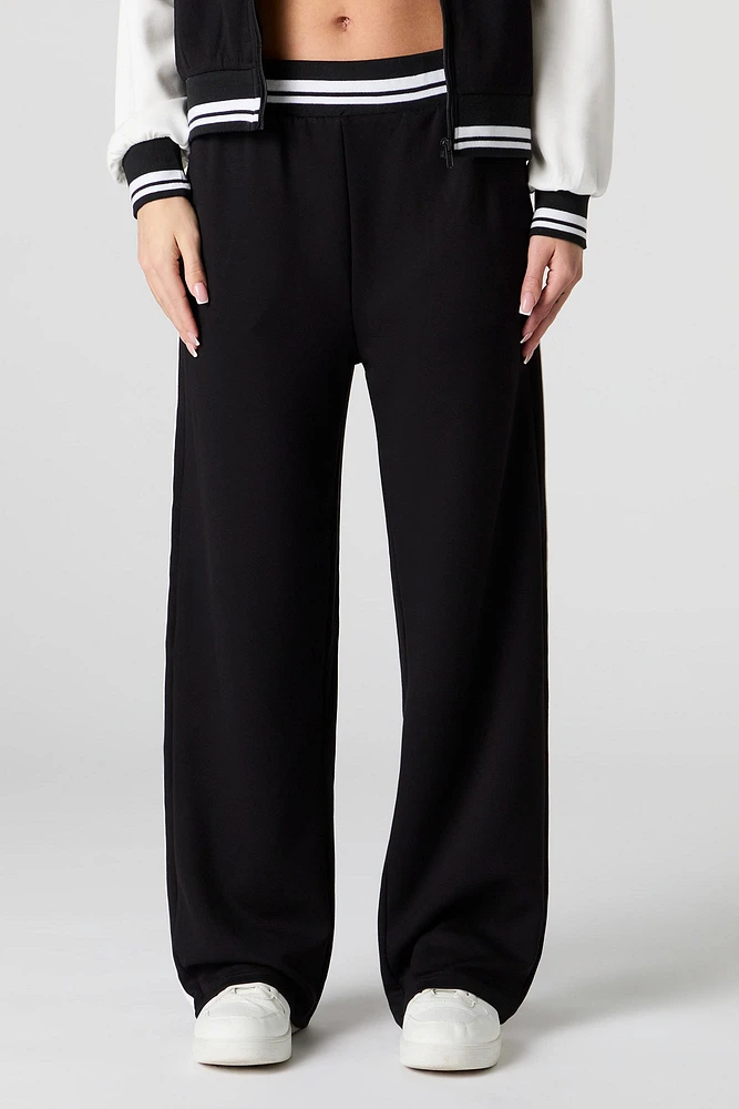 Colourblock Varsity Wide Leg Sweatpant