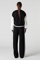 Colourblock Varsity Wide Leg Sweatpant