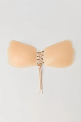 Lace Up Strapless Sticky Bra