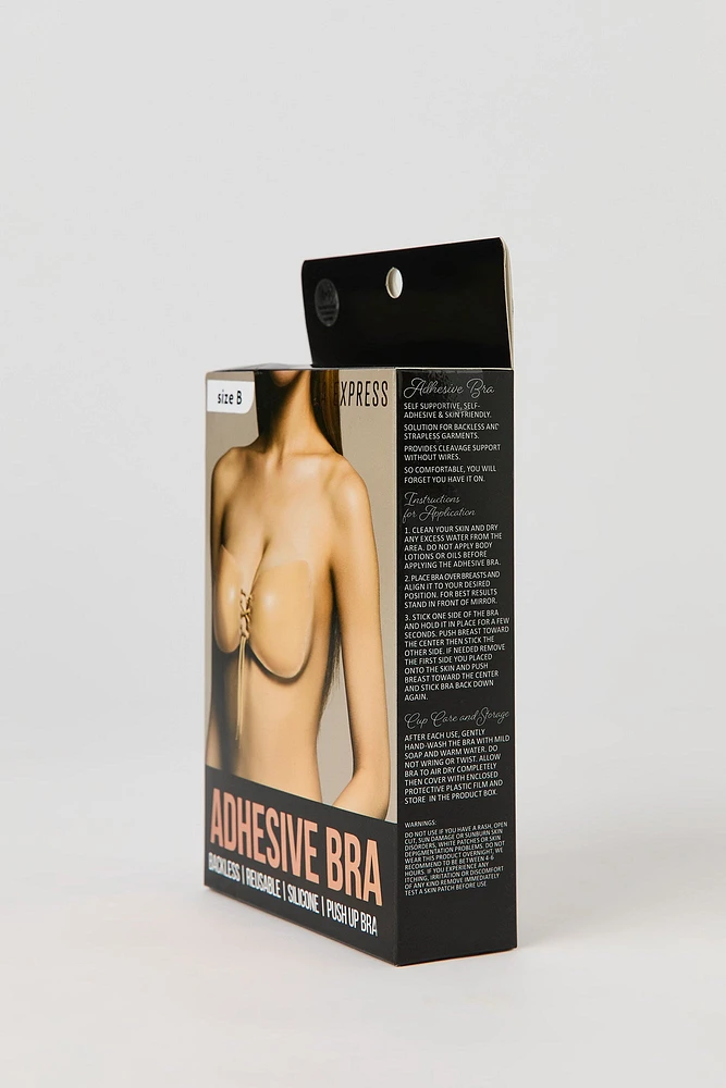 Lace Up Strapless Sticky Bra