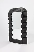 Miroir décoratif en forme de vague