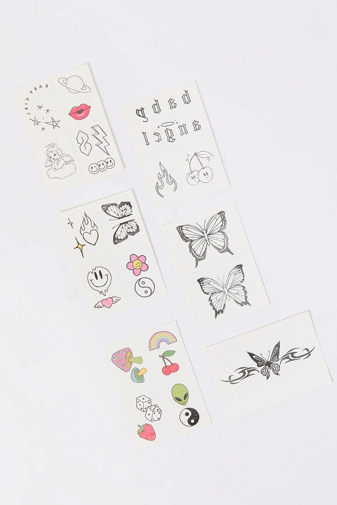 Temporary Tattoos - Y2K Nostalgia Pack