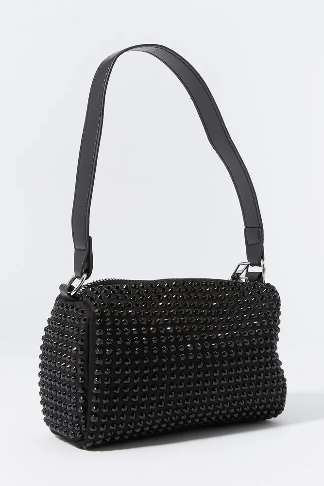 Rhinestone Studded Crossbody Purse