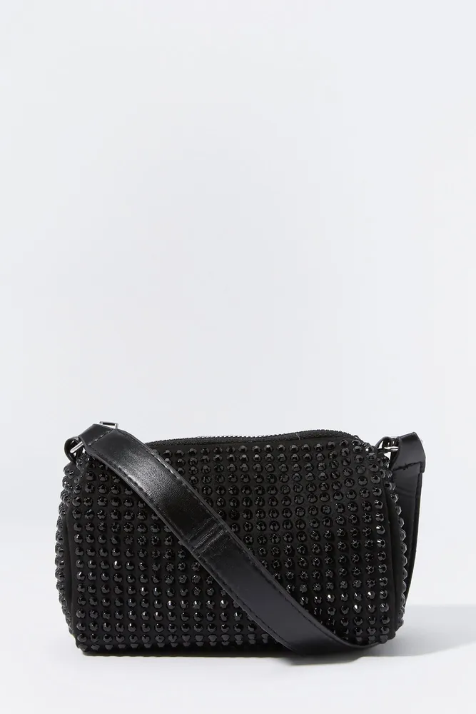 Rhinestone Studded Crossbody Purse