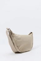 Nylon Half Moon Crossbody Bag