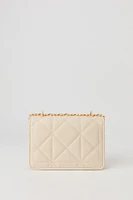 Faux Leather Quilted Crossbody Purse