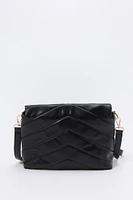 Chevron Quilted Crossbody Purse