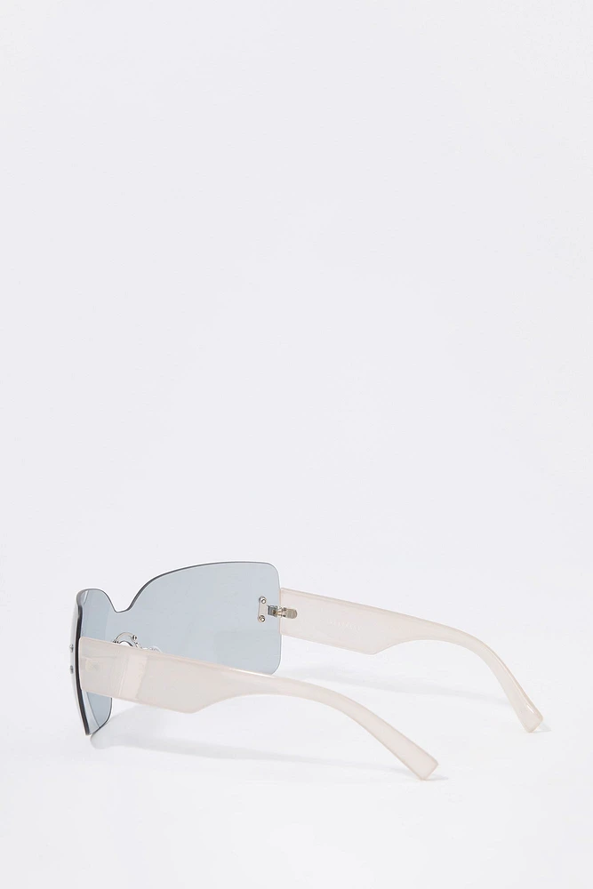 Rimless Shield Sunglasses